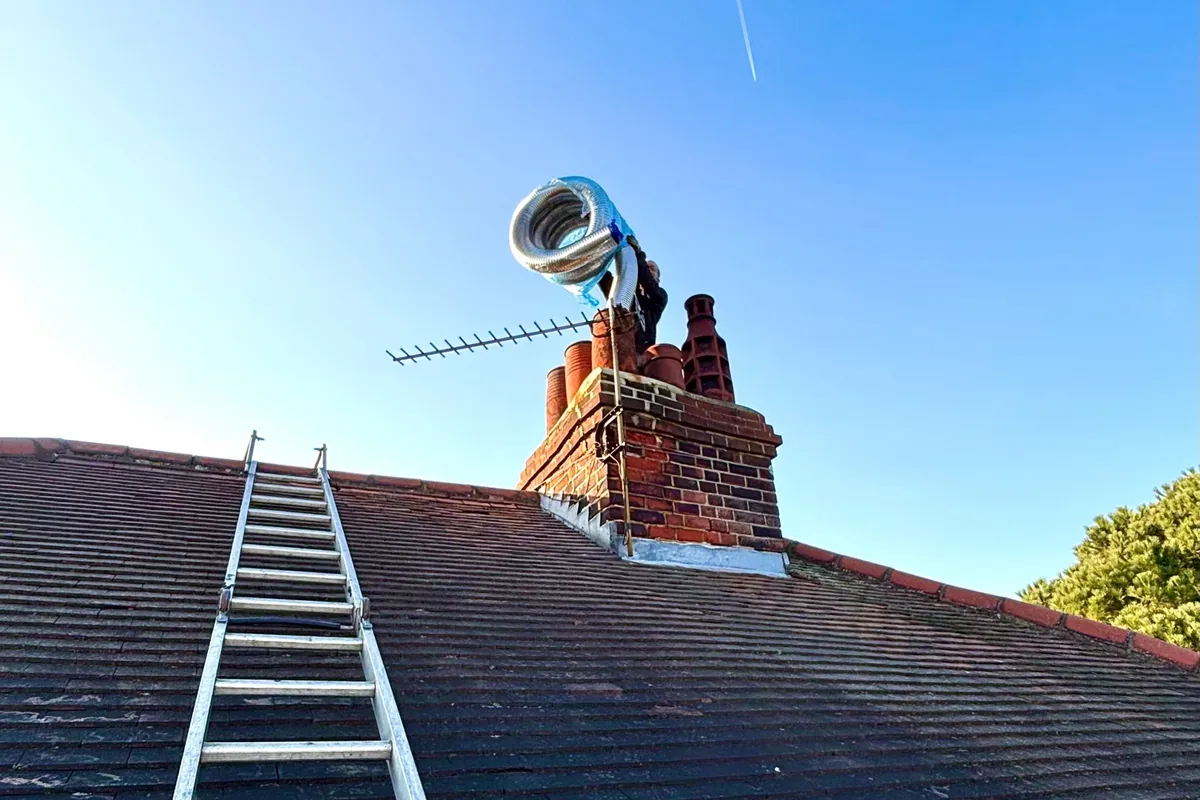 Chimney lining installation in Whitstable by Allchimneys Kent