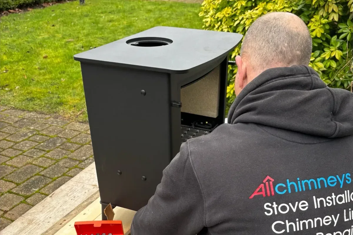 Wood‑burning stove installation in Wingham by Allchimneys Kent